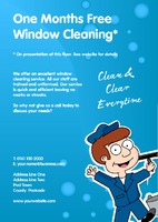 Window Cleaning A5 Flyers by 