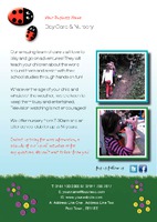 Nursery A5 Leaflets by Rebecca Doherty 