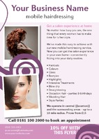 Beauty Salon A5 Leaflets by Rebecca Doherty 