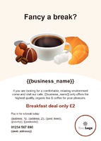 Coffee Shop A6 Leaflets by  