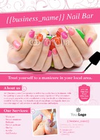 Salon A5 Leaflets by Rebecca Doherty 