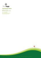 Golf A4 Stationery by Templatecloud 