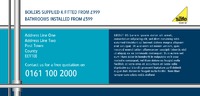 Plumbers 1/3rd A4 Leaflets by 