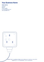 Electrician A4 Stationery by  
