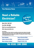 Electrician A6 Leaflets by  
