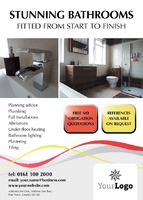 Bathroom Fitters A6 Leaflets by  