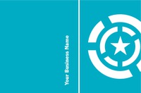 Business Card Star Stationery Cyan Collection by 