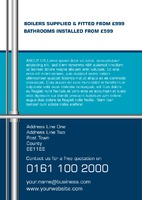 Plumbers A5 Leaflets by 