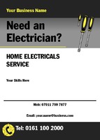 Electrician A6 Leaflets by  
