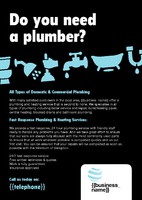 Plumbers A4 Leaflets by  