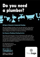 Plumbers A4 Leaflets by  