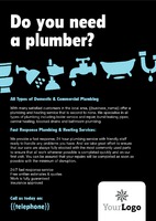 Plumbers A4 Leaflets by  
