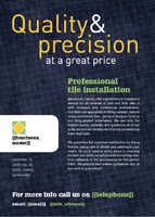 Tilers A6 Leaflets by  