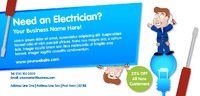 Electrician 1/3rd A4 Leaflets by  