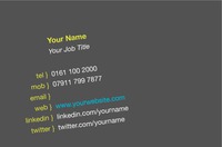 Business Card Angled Typography Collection by  