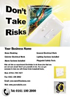 Electrician A5 Leaflets by  