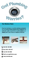 Plumbers 1/3rd A4 Leaflets by  