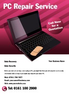 PC Repairs A5 Leaflets by  