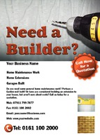 Builders A6 Leaflets by  