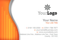 Business Card Orange Swirl Collection by  