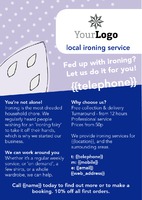 Ironing Service A5 Leaflets by  