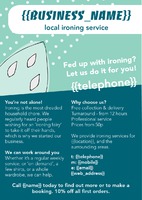 Ironing and Laundry Services A5 Leaflets by  