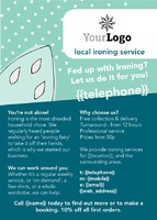 Ironing and Laundry Services A6 Leaflets by  