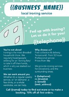 Ironing and Laundry Services A6 Leaflets by  