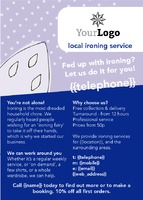 Ironing and Laundry Services A6 Leaflets by  