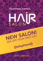 Salon A5 Leaflets by  